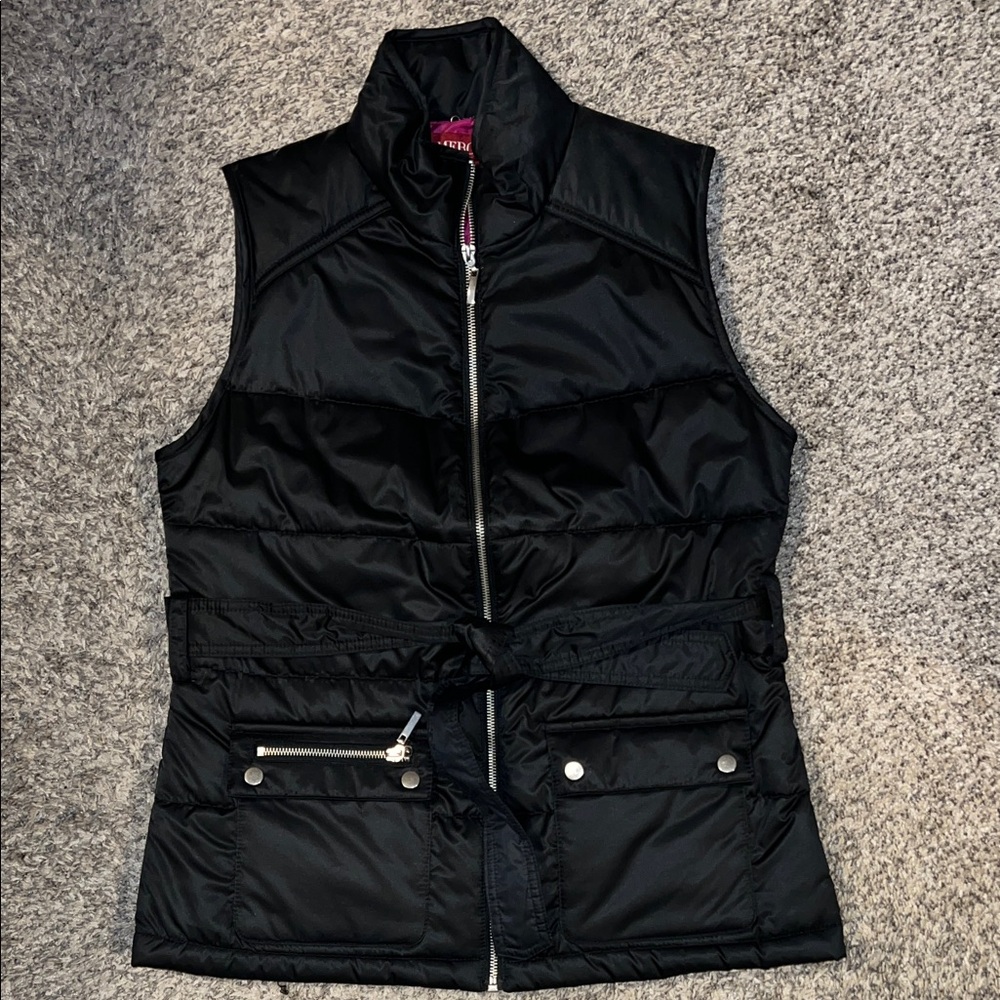 Merona Black and Puffer Vest